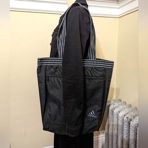 Black and Grey ADIDAS gym bag